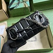 Gucci Horsebit Small Chain Black - 27x11.5x5cm - 4