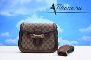 Gucci Brown Leather Trim Bag Size 26.5cm - 1