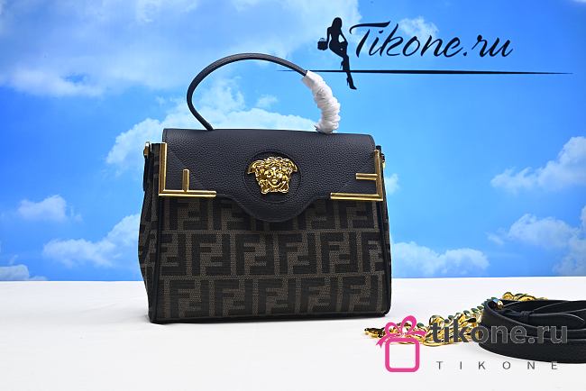 Fendi Fendace La Medusa Medium Handbag - 1