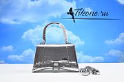 Balenciaga Hourglass Silver Bag 19cm - 1