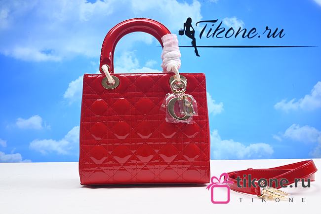 Dior Lady Medium Red Color 24cm - 1