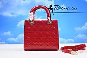 Dior Lady Medium Red Color 24cm - 3