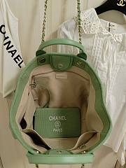 Chanel Mixed Fibers Small Deauville Tote Green 38cm - 2