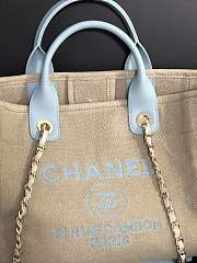 Chanel Medium Deauville Tote Grey Light Blue 38CM - 2