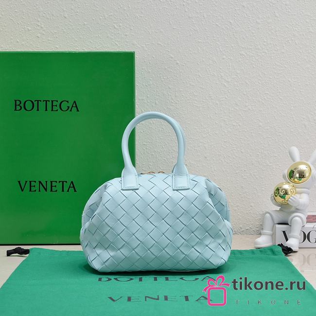 Bottega Veneta Mini Bauletto Blue - 20.5x15.5x10cm - 1