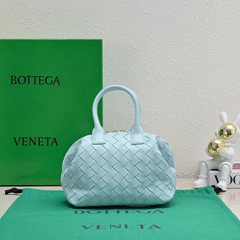 Bottega Veneta Mini Bauletto Blue - 20.5x15.5x10cm