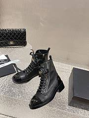 Chanel Short Boots Logo Lace Up - 2