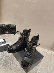 Chanel Short Boots Logo Lace Up 02 - 1