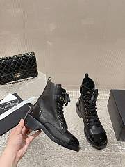 Chanel Short Boots Logo Lace Up 02 - 2