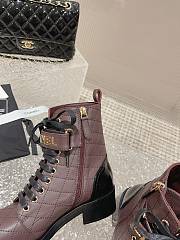 Chanel Short Boots Logo Lace Up 03 - 2