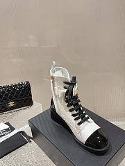 Chanel Short Boots Logo Lace Up 04 - 2