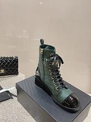 Chanel Short Boots Logo Lace Up 06 - 5