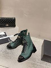 Chanel Short Boots Logo Lace Up 06 - 4