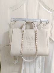 Chanel Deauville Tote White 38cm - 1