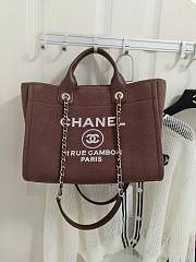 Chanel Small Deauville Tote Brown 32CM - 1