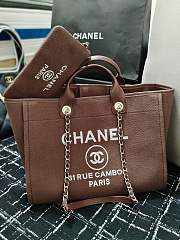 Chanel Deauville Tote Brown 38CM - 2