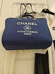 Chanel Deauville Tote Blue 38CM - 2