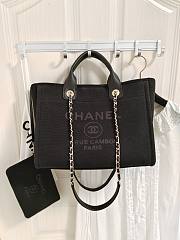 Chanel Small Deauville Tote Black 32CM - 1