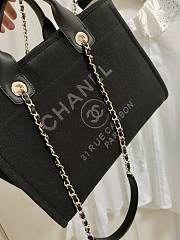 Chanel Small Deauville Tote Black 32CM - 2