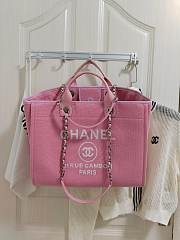 Chanel Deauville Tote Pink 38CM - 3