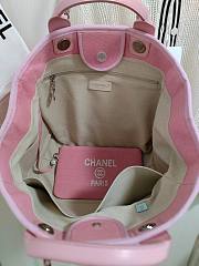 Chanel Deauville Tote Pink 38CM - 4