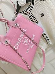 Chanel Small Deauville Tote Pink 32CM - 2