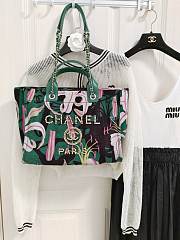 Chanel Printed Green & Multicolour 38CM - 1