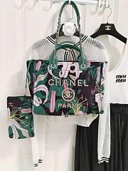 Chanel Printed Green & Multicolour 38CM - 4