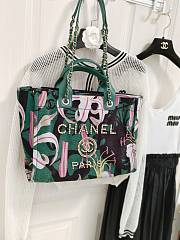 Chanel Printed Green & Multicolour 38CM - 3