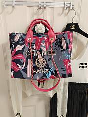  Chanel Large Tote Printed Red & Multicolour 38cm - 4