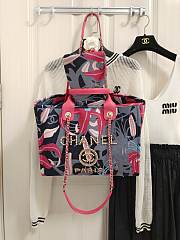  Chanel Large Tote Printed Red & Multicolour 38cm - 5