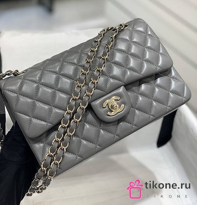 Chanel CC25 Lambskin Dark Grey - 1