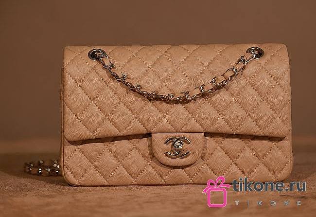 Chanel 25 Beige Caviar Leather  - 1