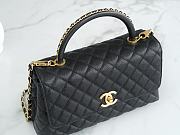 Chanel 23 Coco Handles Black Leather 29cm - 2