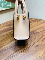 Tory Burch Ella Light Sand Mini Tote - 18.5x12.5x7cm  - 3