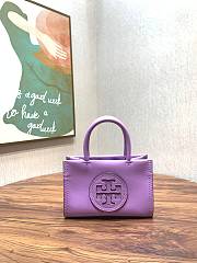 Tory Burch Ella Bio Viola Mini Tote - 18.5x12.5x7cm - 1