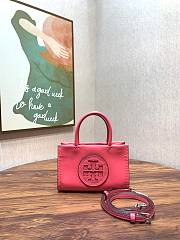 Tory Burch Ella Bio Pink Mini Tote - 18.5x12.5x7cm  - 1