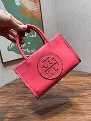 Tory Burch Ella Bio Pink Mini Tote - 18.5x12.5x7cm  - 3