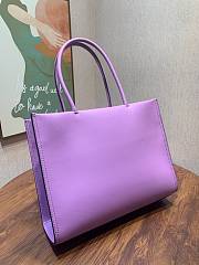 Tory Burch Bright Amethyst Purple Tote - 26.5x34x11cm - 4