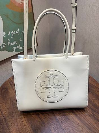 Tory Burch Warm White Large Tote - 26.5x34x11cm 