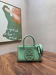 Tory Burch Ella Mint Leaf Mini Tote - 18.5x12.5x7cm - 1