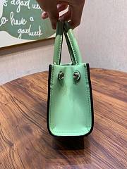 Tory Burch Ella Mint Leaf Mini Tote - 18.5x12.5x7cm - 2