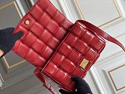 Bottega Veneta Padded Cassette Glossy Scarlet - 26x18x8cm - 3