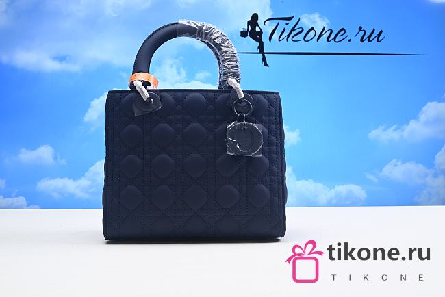 Dior Lady Navy Bag Medium 24cm - 1