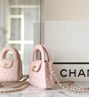 Chanel 23 Pink Mini Kelly Bag - 8.3x12.5x4cm - 2