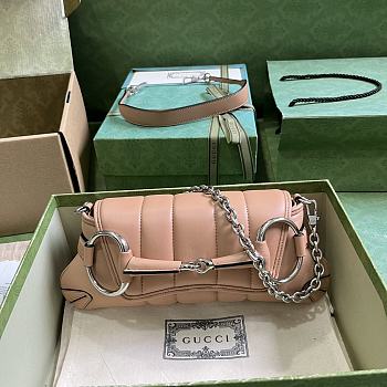 Gucci Horsebit Small Chain Pink - 27x11.5x5cm