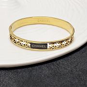 Chanel Engraved With CC Logo Bracelet - 3