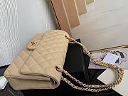 Chanel CF25 Classic Beige Caviar Gold Buckle - 3