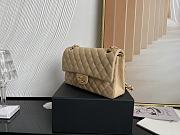 Chanel CF25 Classic Beige Caviar Gold Buckle - 4