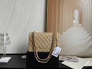 Chanel CF25 Classic Beige Caviar Gold Buckle - 2